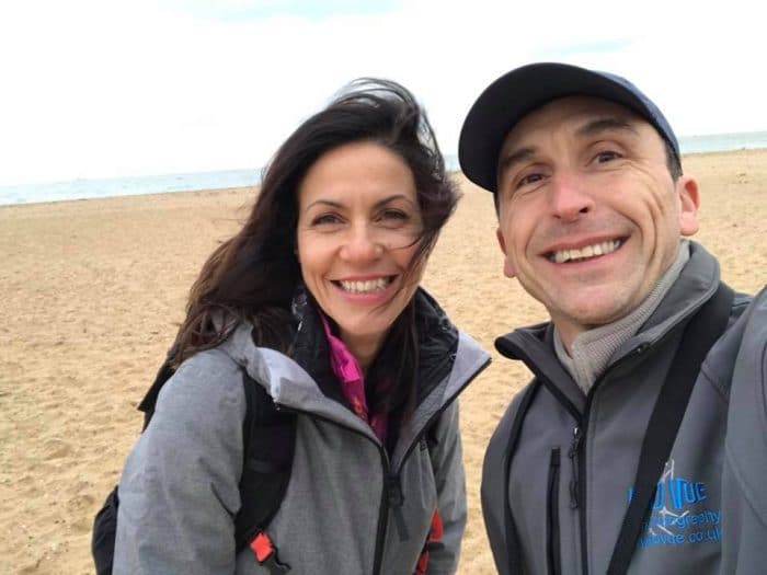 Julia Bradbury and Phil Fearnley
