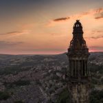 Wainhouse Tower at sunset in Halifax West Yorkshire