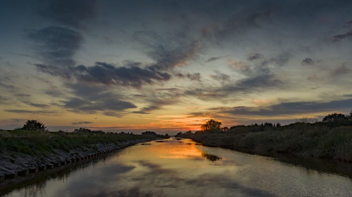 The Sun Setting on the River Don