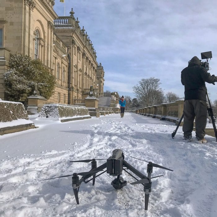 Helen Skelton, the Beast from the East, filmed by Halo Vue