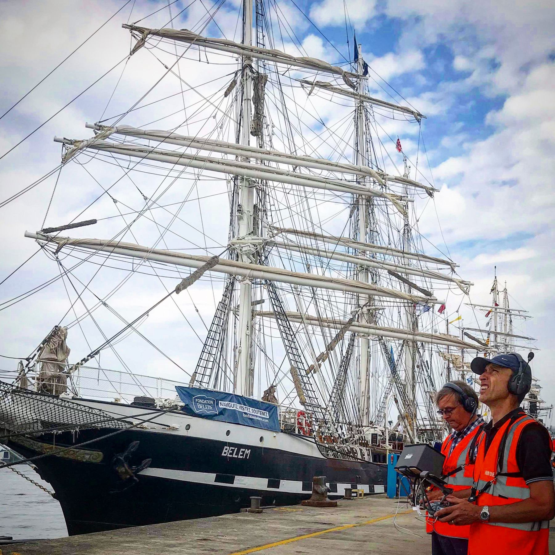Filming the Tall Ships at Liverpool with a multi-drone crew