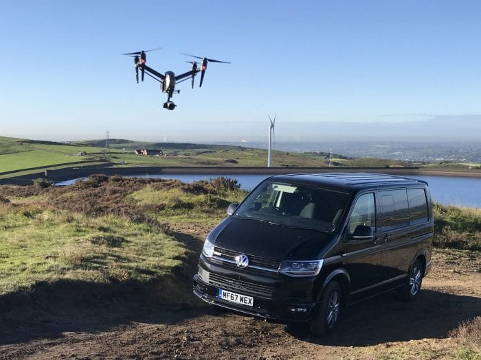DJI Inspire 2 flying
