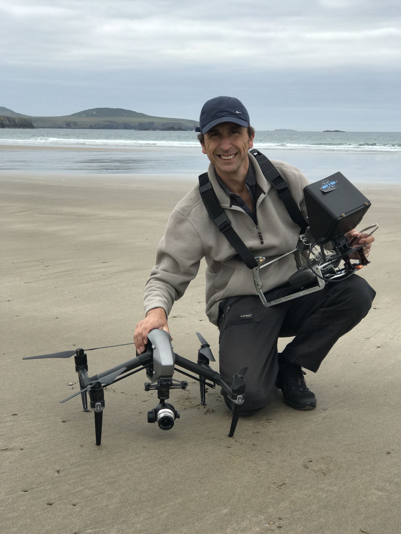 Drone Pilot on the beach