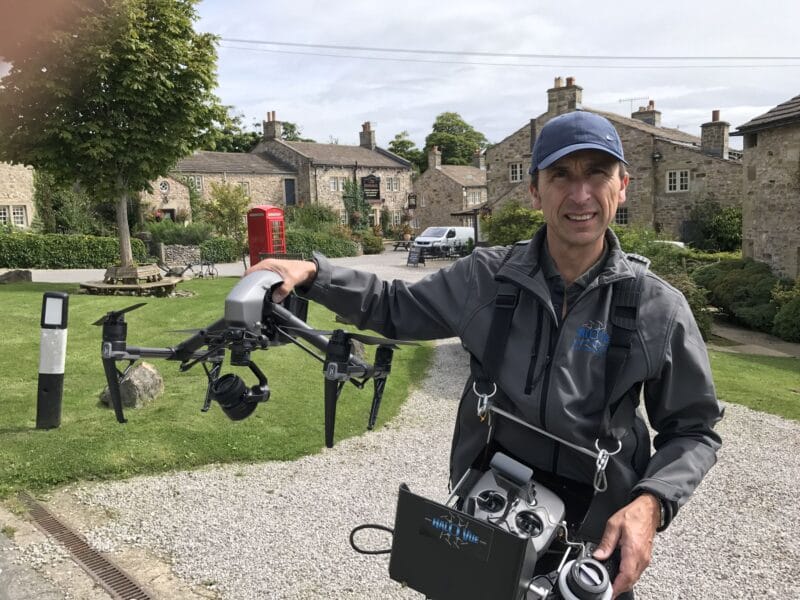 Phil Fearnley, drone pilot, Emmerdale, ITV