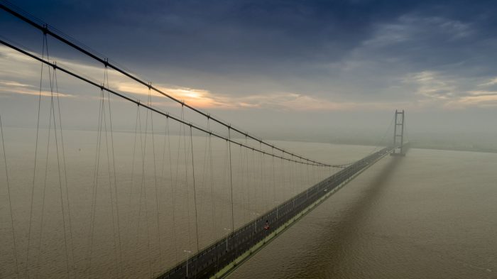 Humber Bridge by drone