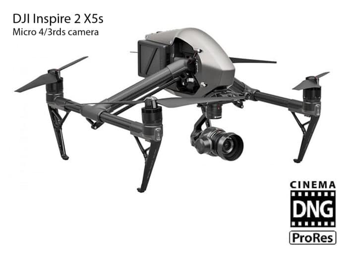 Halo Vue use DJI Inspire 2: X5s Camera Drones