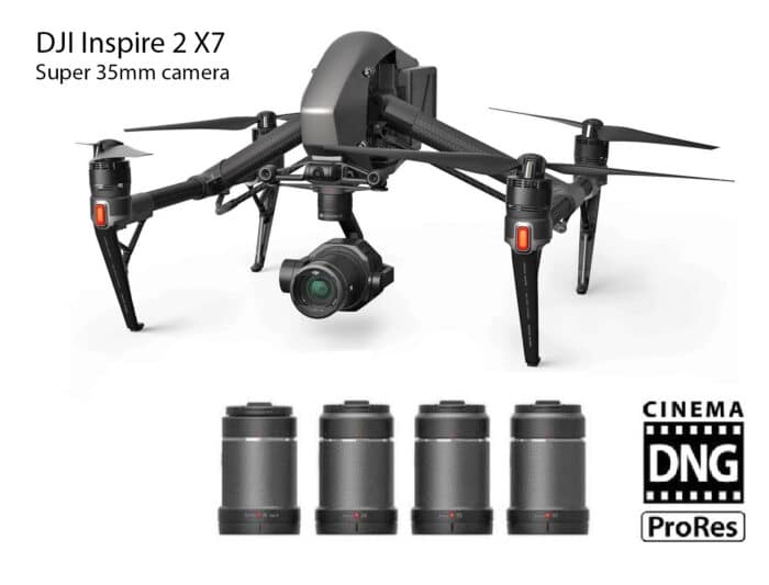 Halo Vue use DJI Inspire 2: X5s Camera Drones