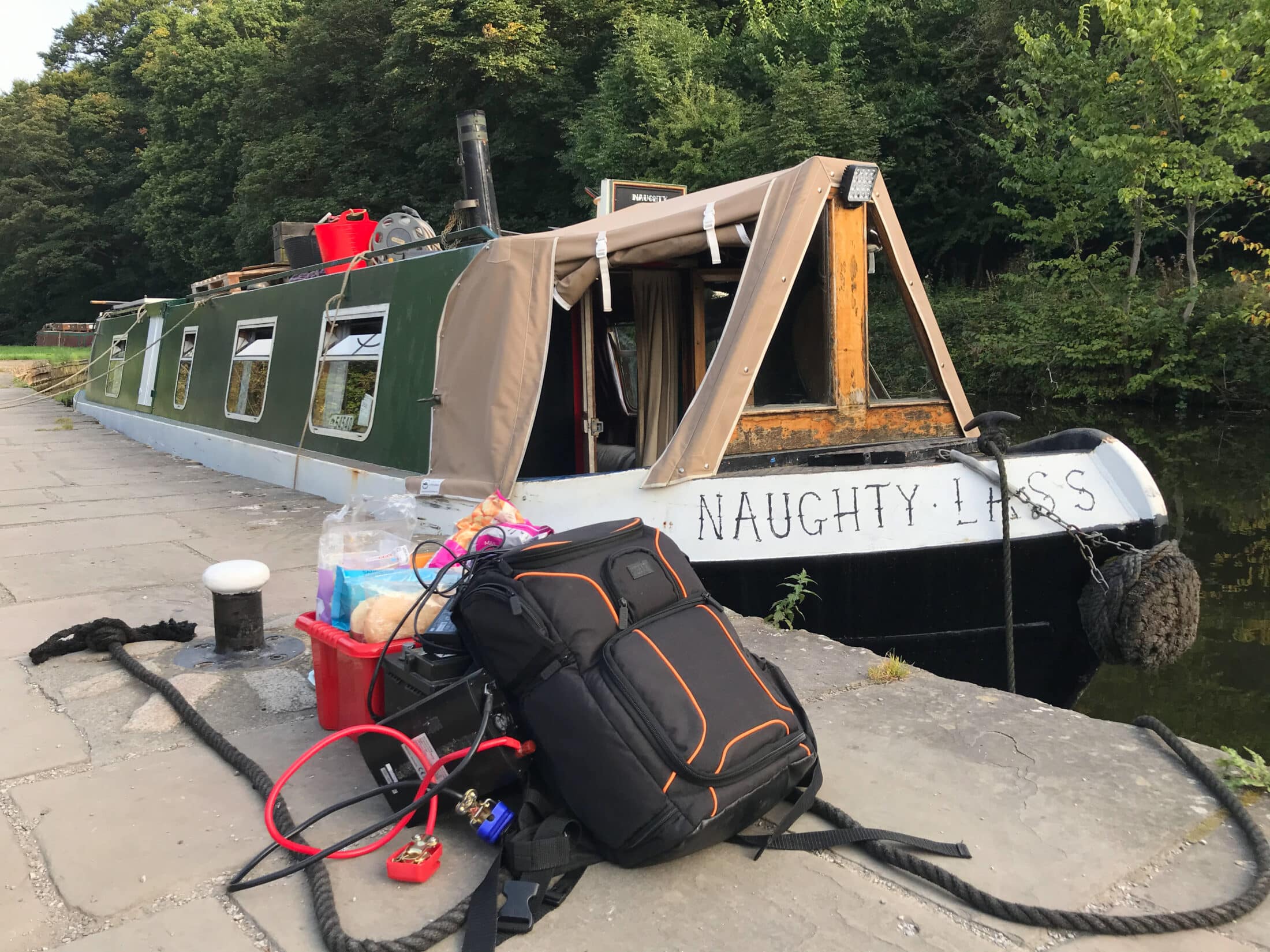 Drone filming on Canal Boat Diaries with Robbie Cumming