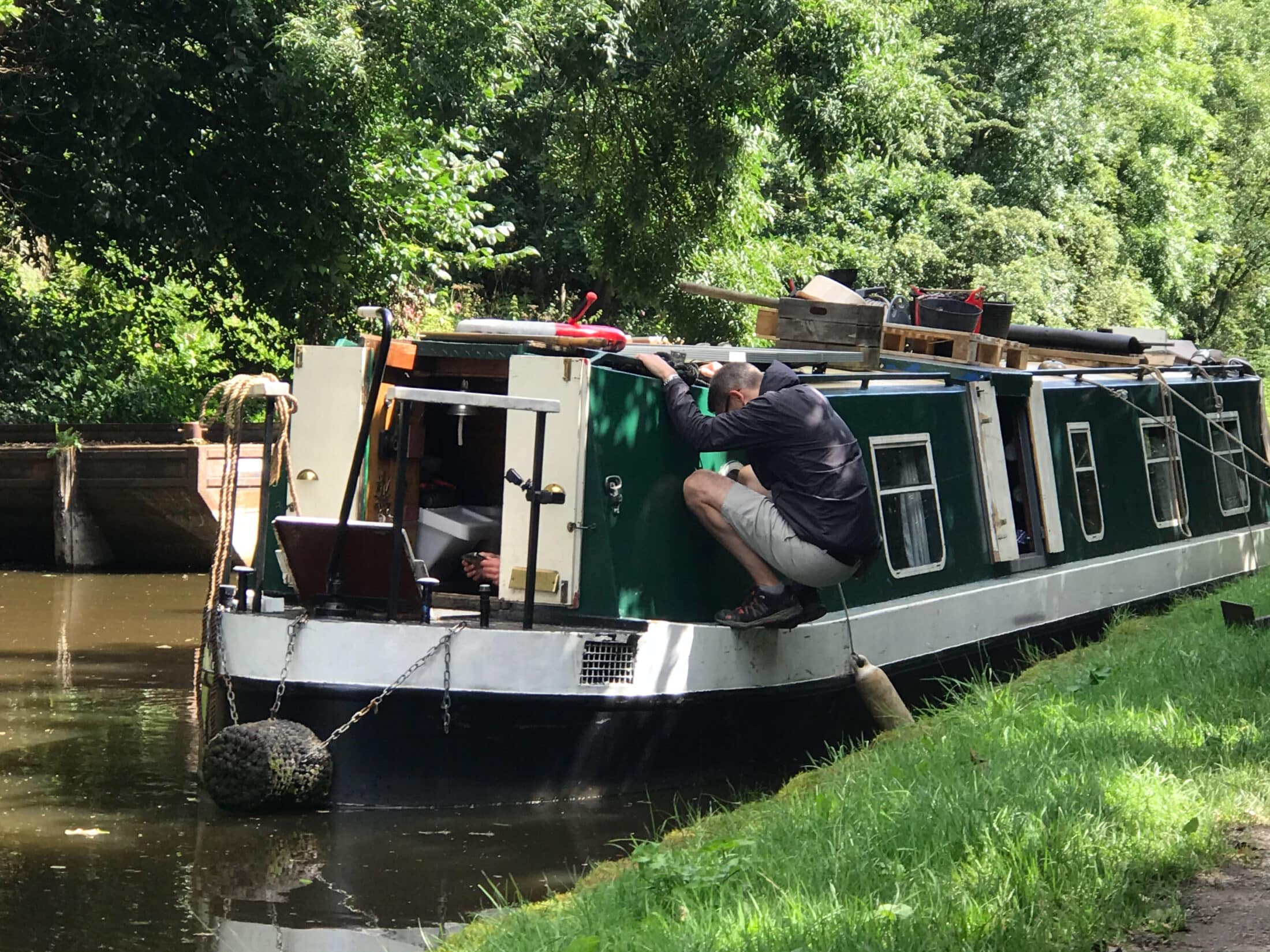 Drone filming on Canal Boat Diaries for The BBC