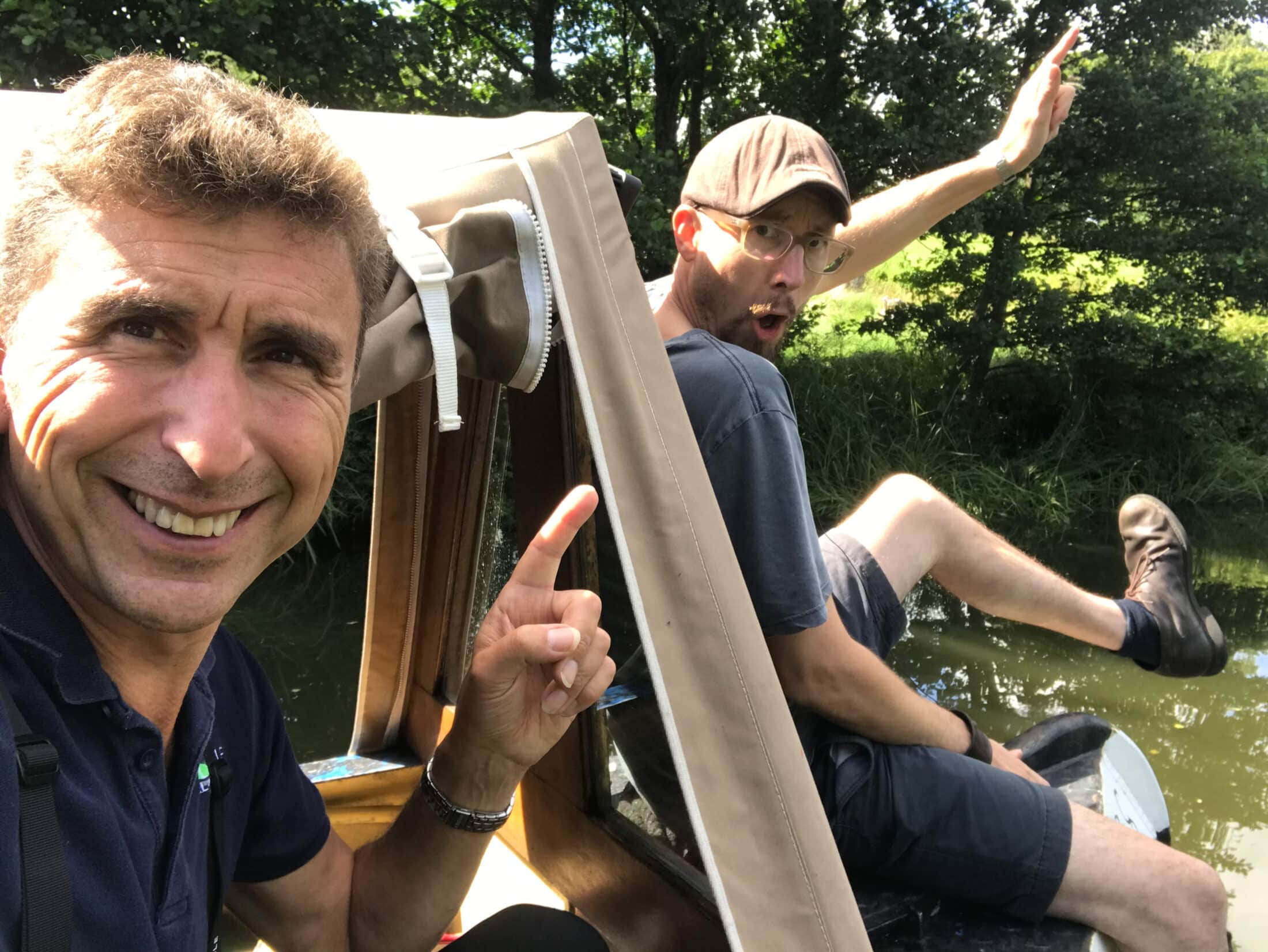 Drone filming on Canal Boat Diaries with Robbie Cumming