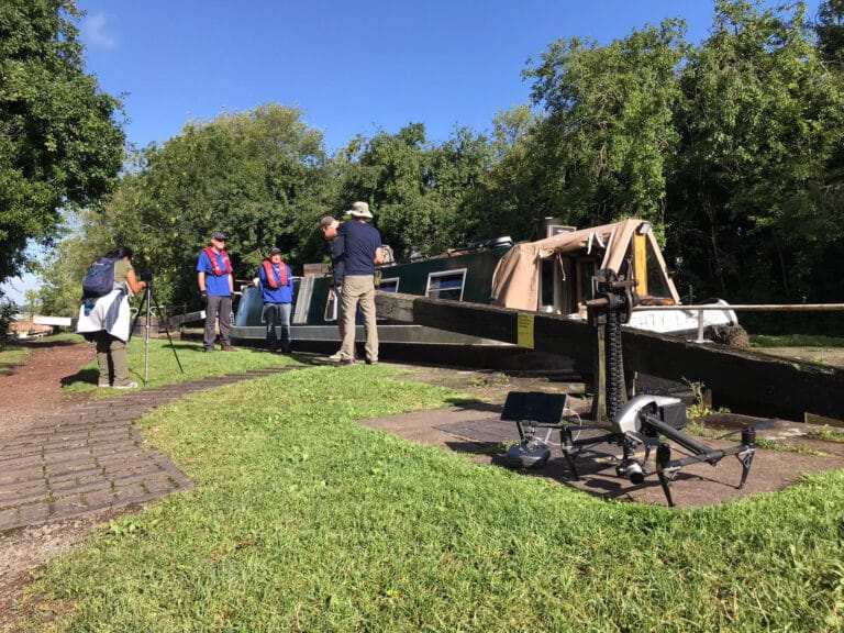 Halo Vue drone filming for Canal Boat Diaries with Robbie Cumming