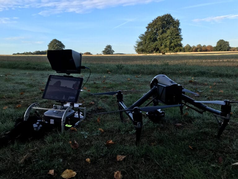 Drone filming on Yorkshire moorland for Gentleman Jack