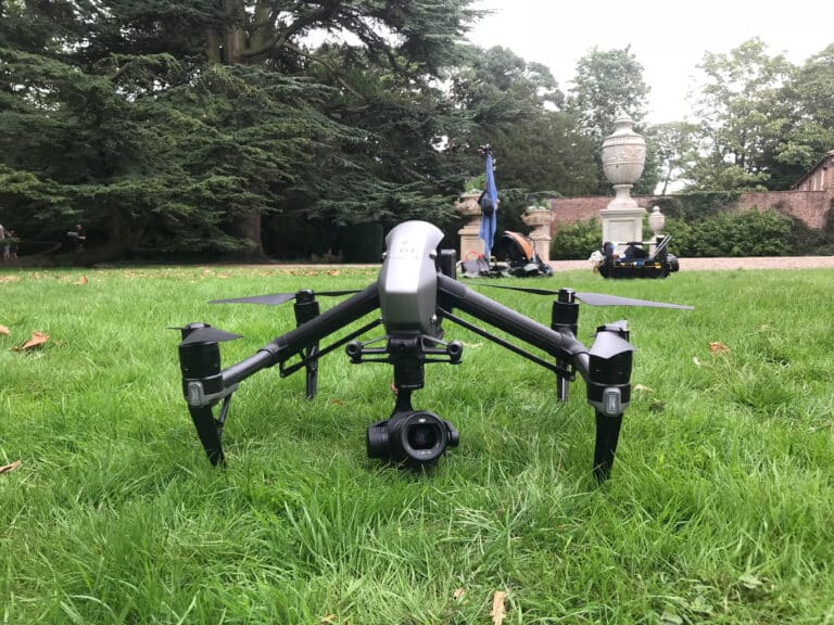 Gentleman Jack drone filming at Shibden Hall, Halifax, Yorkshire