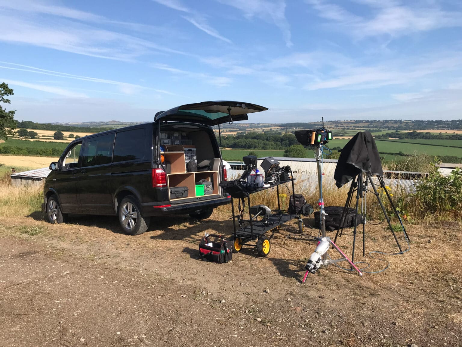 Drone filming on Yorkshire moorland for Gentleman Jack