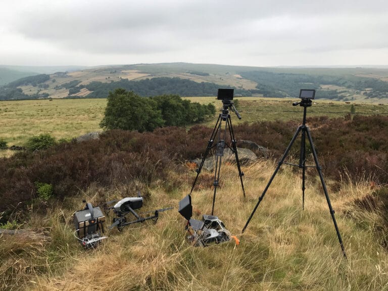 Drone filming on Yorkshire moorland for Gentleman Jack