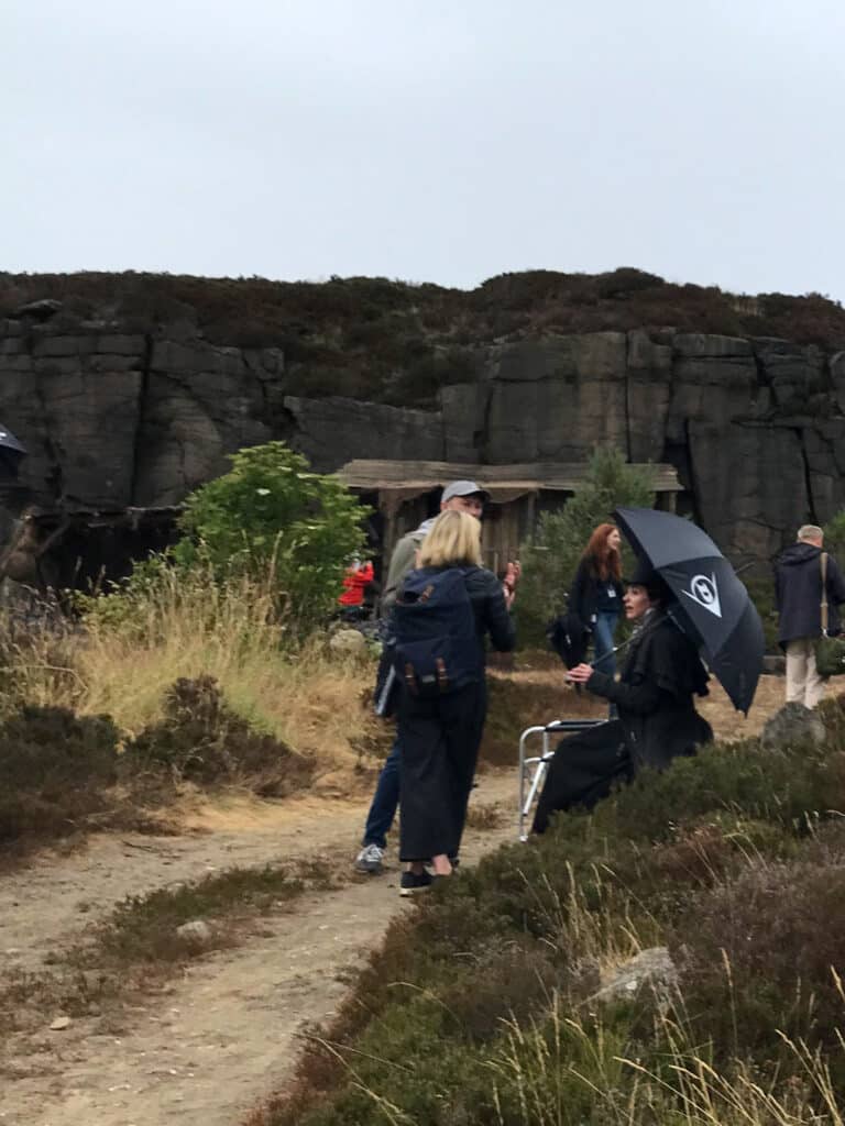 Drone filming on Yorkshire moorland for Gentleman Jack