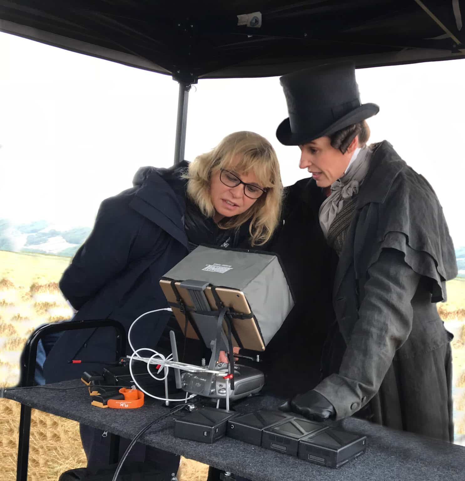 Halo Vue drone crew behind the scenes on BBC and HBO Gentleman Jack