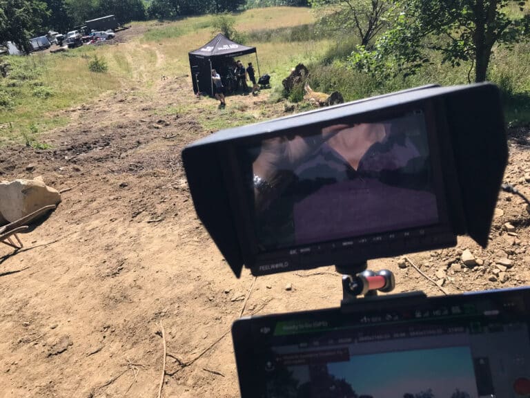Drone filming on Yorkshire moorland for Gentleman Jack
