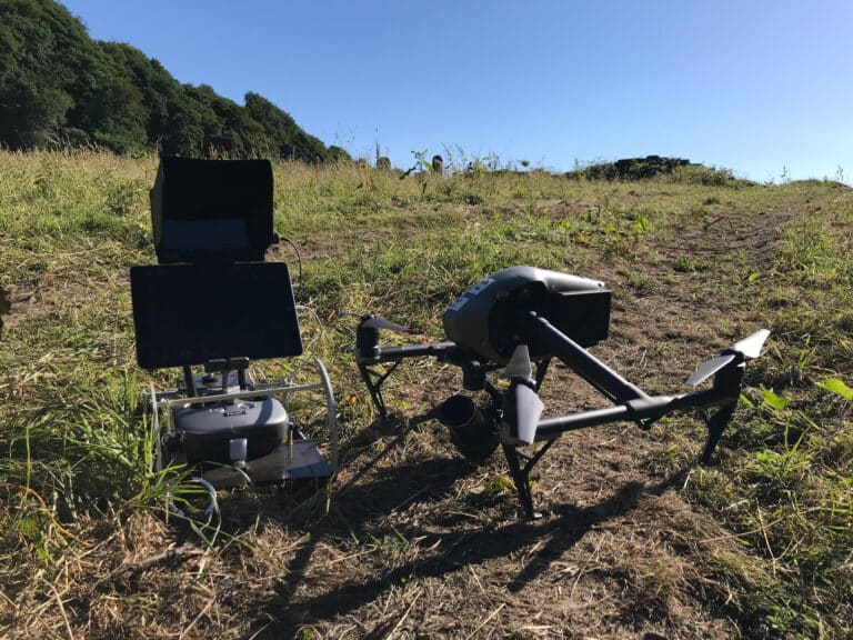 Drone filming on Yorkshire moorland for Gentleman Jack
