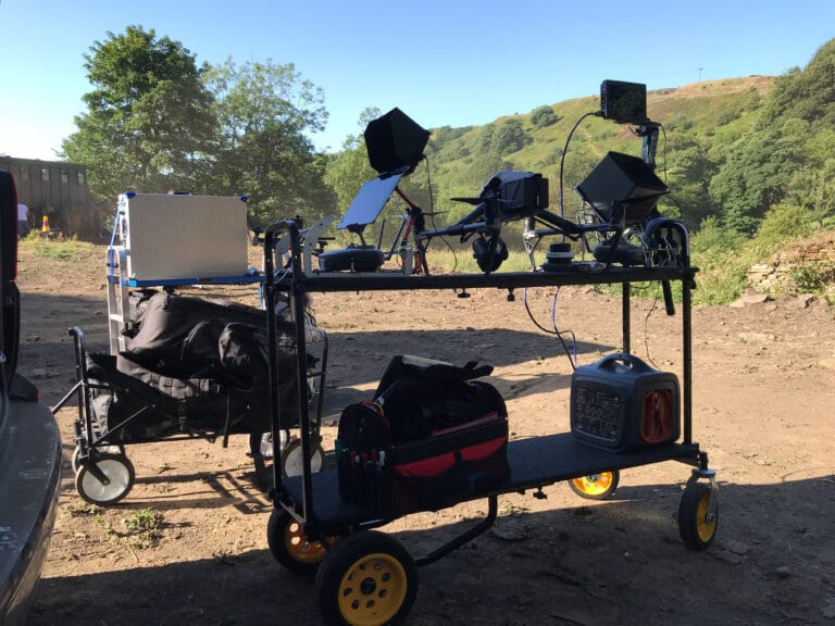 Drone filming on Yorkshire moorland for Gentleman Jack