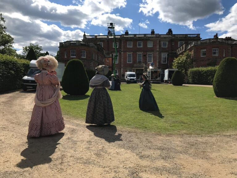 Gentleman Jack period drama filming on location in Yorkshire