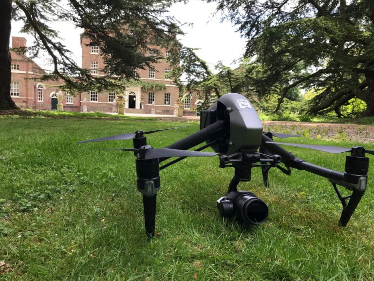 Gentleman Jack drone filming at Shibden Hall, Halifax, Yorkshire