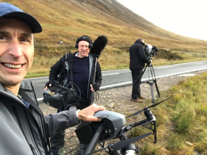 Julia Bradbury, Britains favourite 100 walks, drone filming, drone pilot