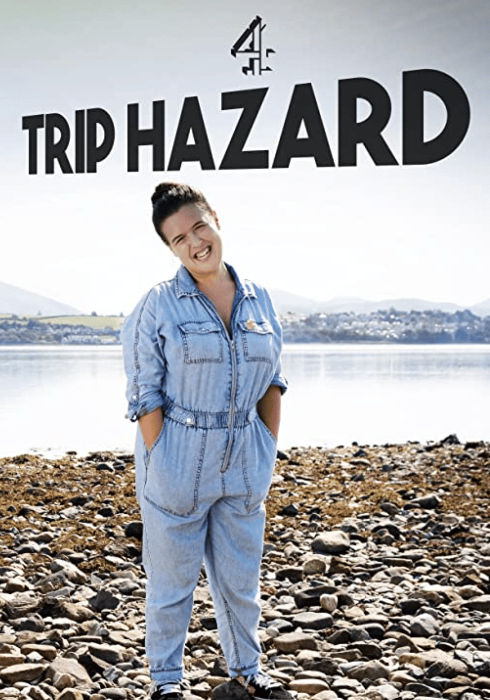 Caption card for the TV program on Ch4 , Rosie Jones Trip Hazard