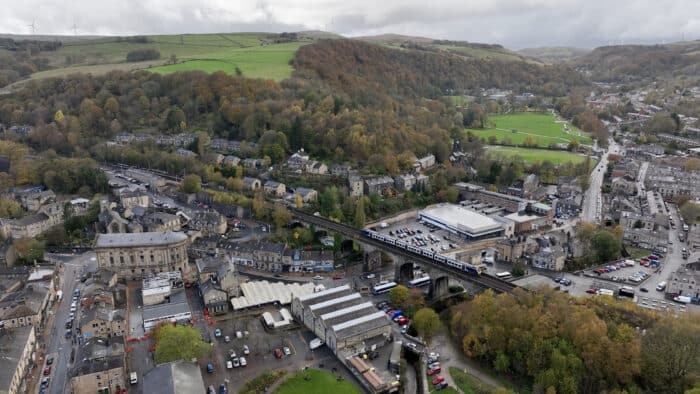 Todmorden town is in Calderdale West Yorkshire