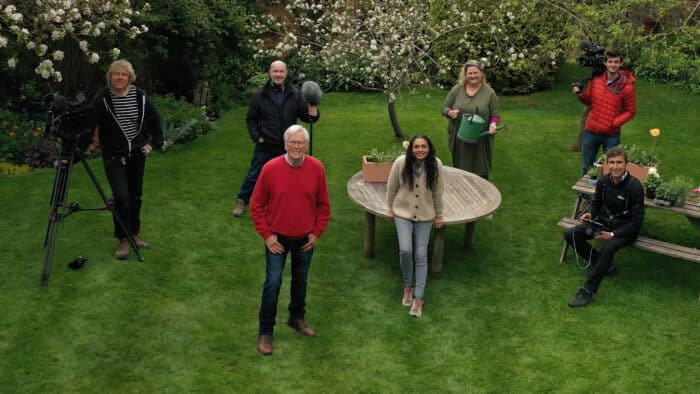 John Craven and the TV Crew filming BBC Countryfile