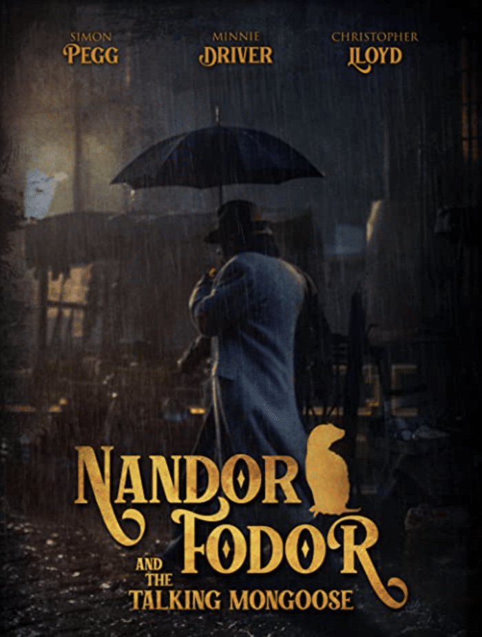 Caption card for the TV program on Netflix, Nandor Fodor and the talking Mongoose