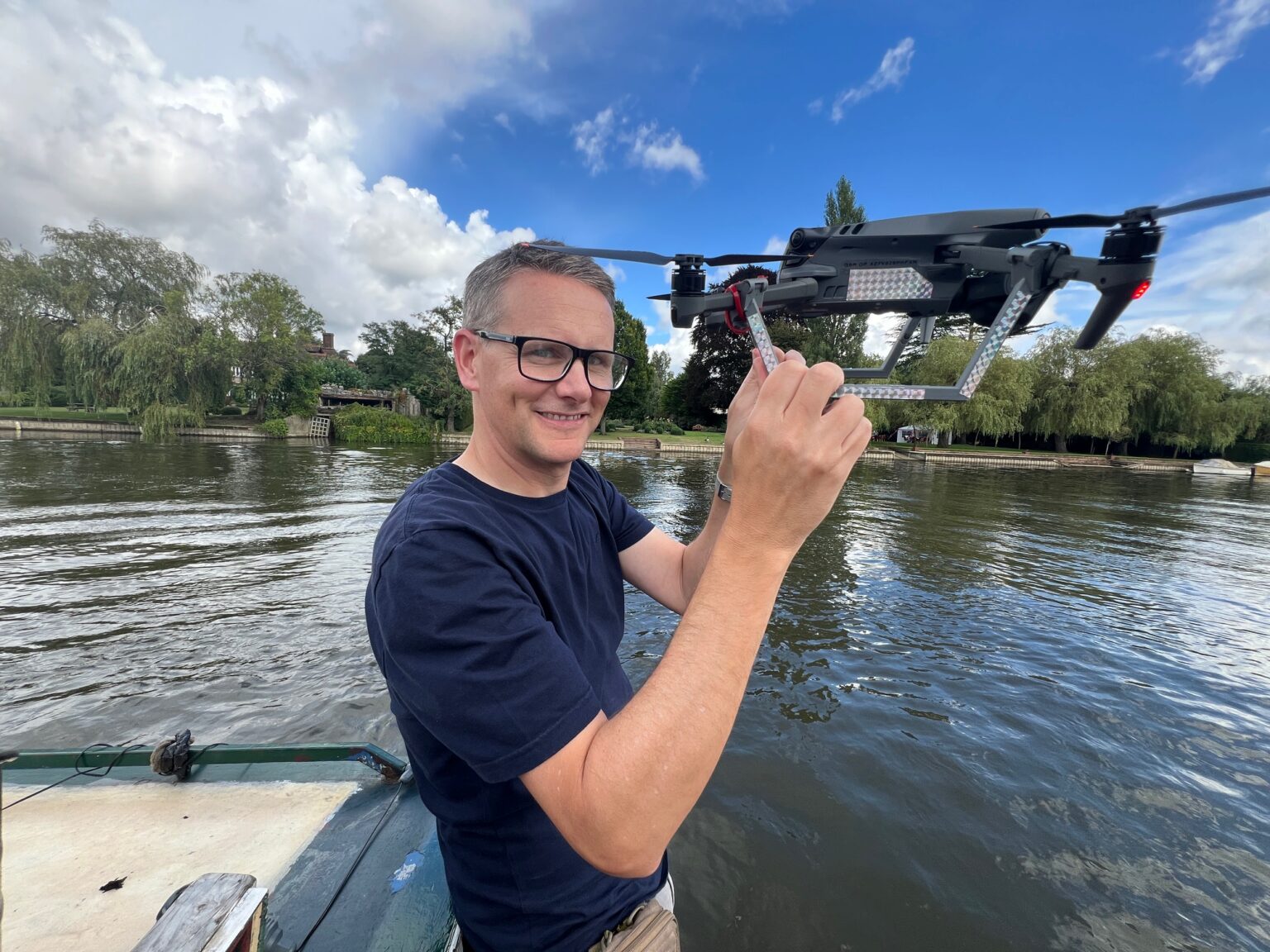 Halo Vue drone filming for Canal Boat Diaries with Robbie Cumming