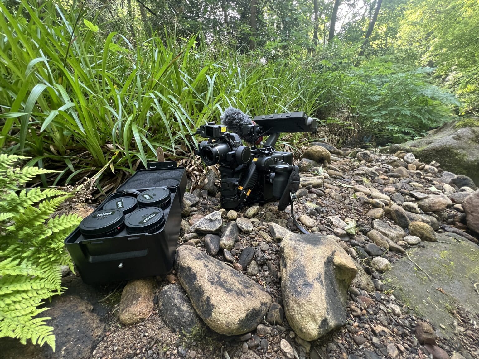 DJI Ronin 4D and lenses on location