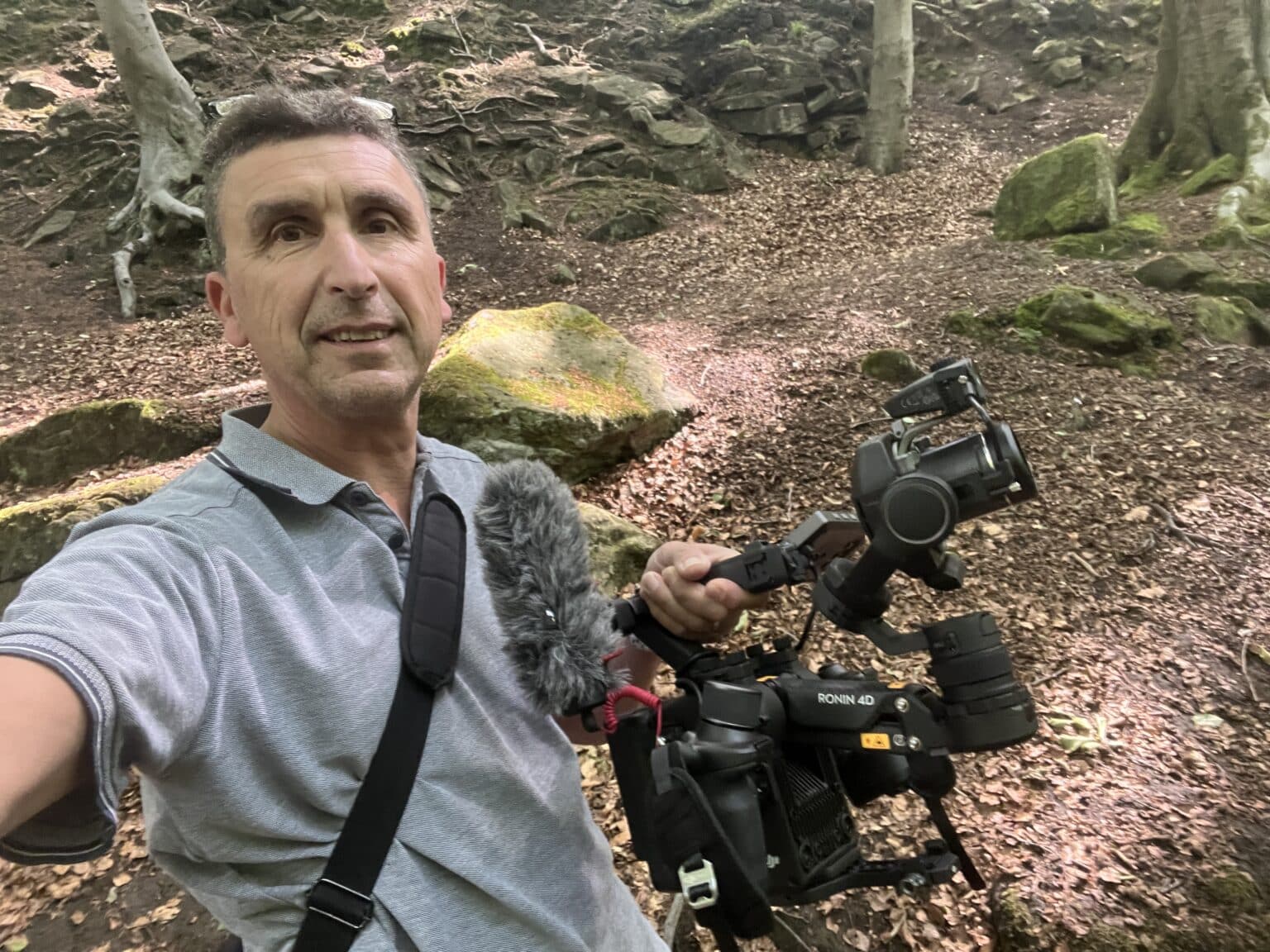 Phil Fearnley with the DJI Ronin 4D