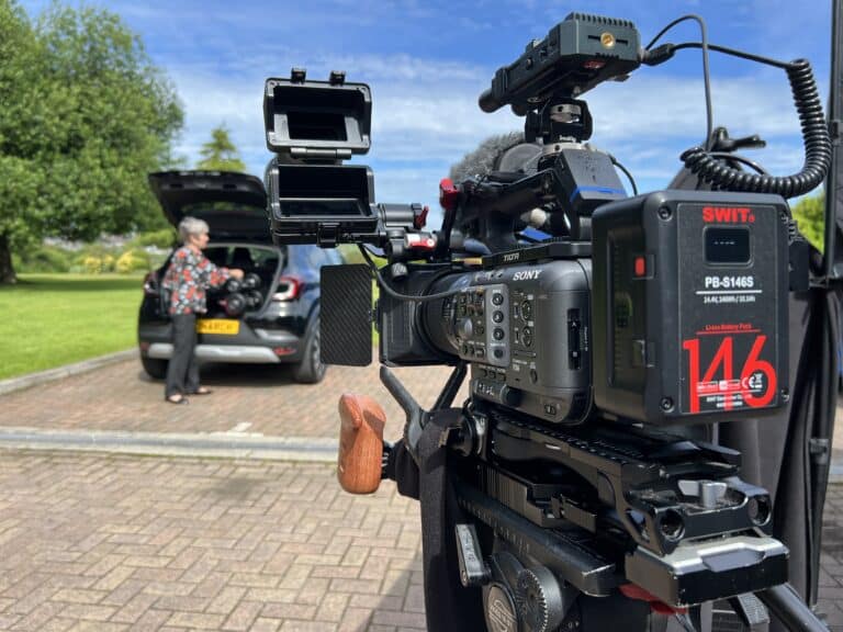 Behind the scenes on a Halo Vue TV advert shoot