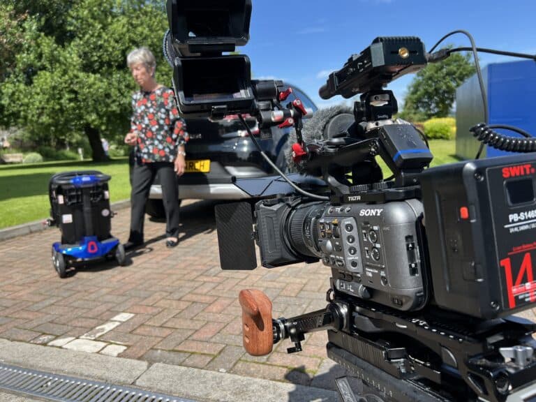 Behind the scenes on a Halo Vue TV advert shoot