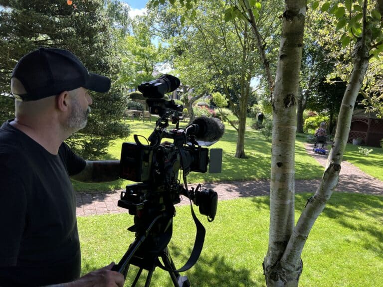 Behind the scenes on a Halo Vue TV advert shoot