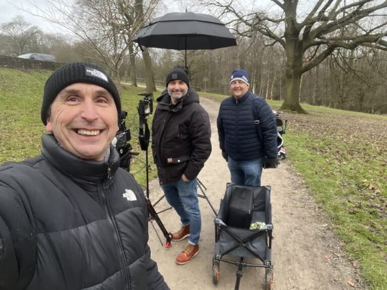 Behind the scenes on a Halo Vue TV advert shoot