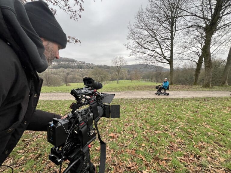 Behind the scenes on a Halo Vue TV advert shoot