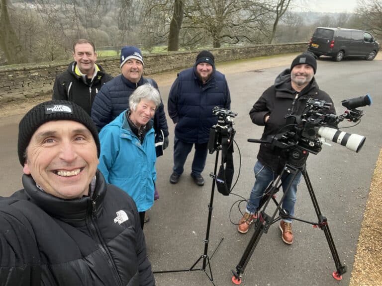 Behind the scenes on a Halo Vue TV advert shoot