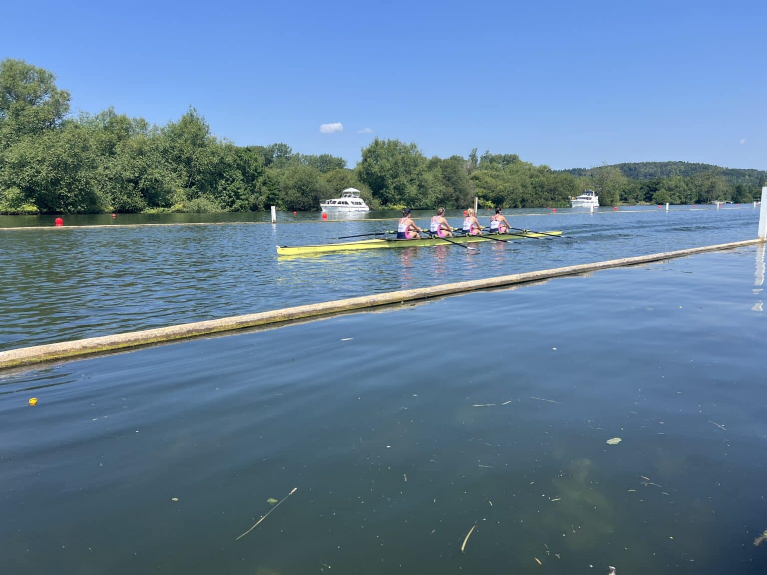 The regatta course on the Thames at Henley