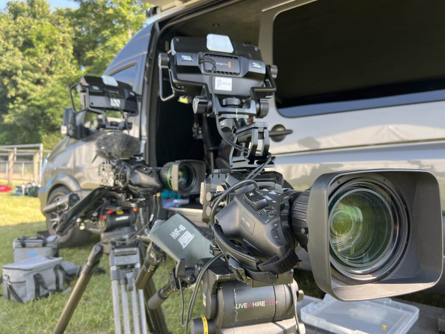 A ground camera covering the regatta