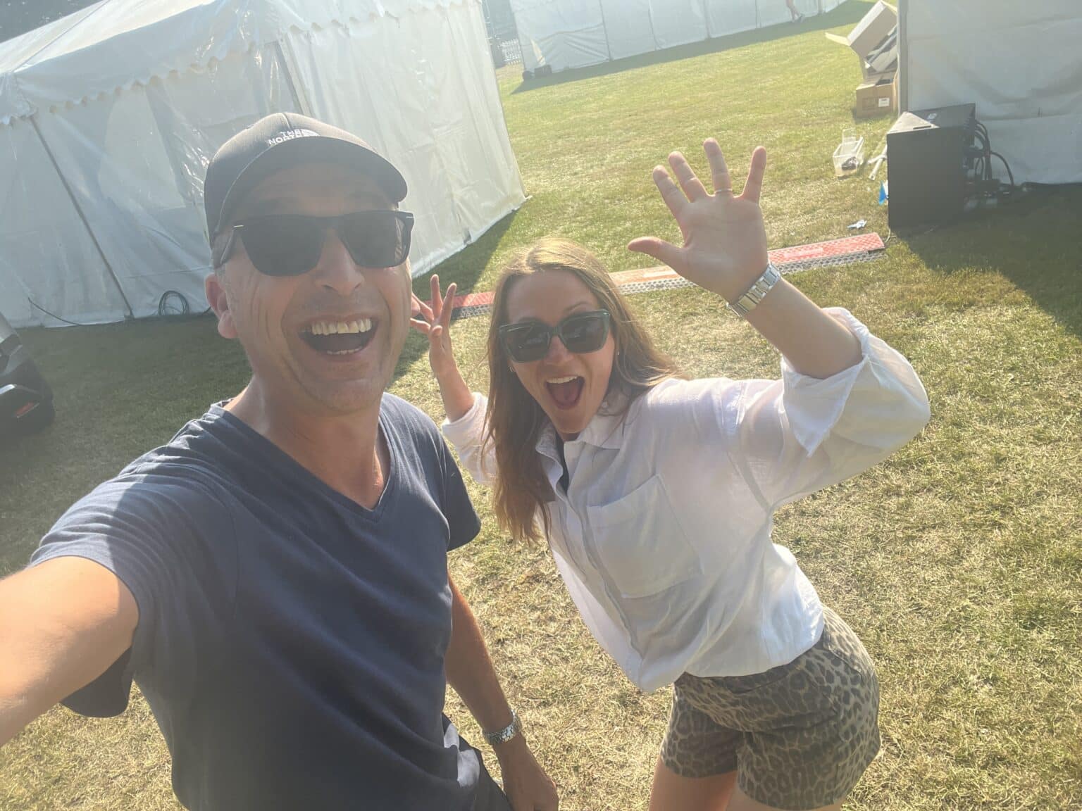 On site with the production team at Henley