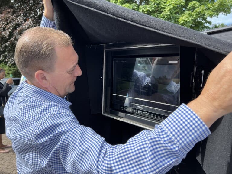 Behind the scenes filming for Monarch Mobility