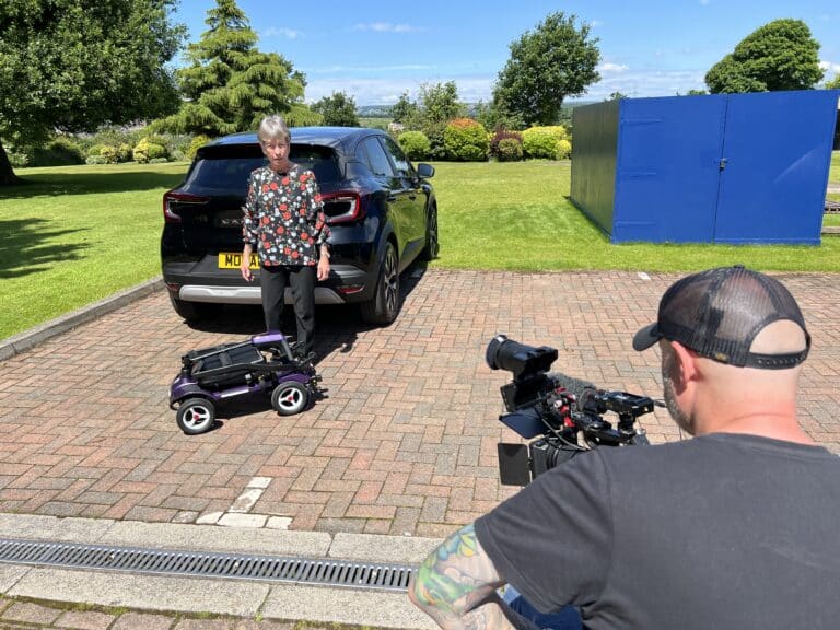 Behind the scenes filming for Monarch Mobility