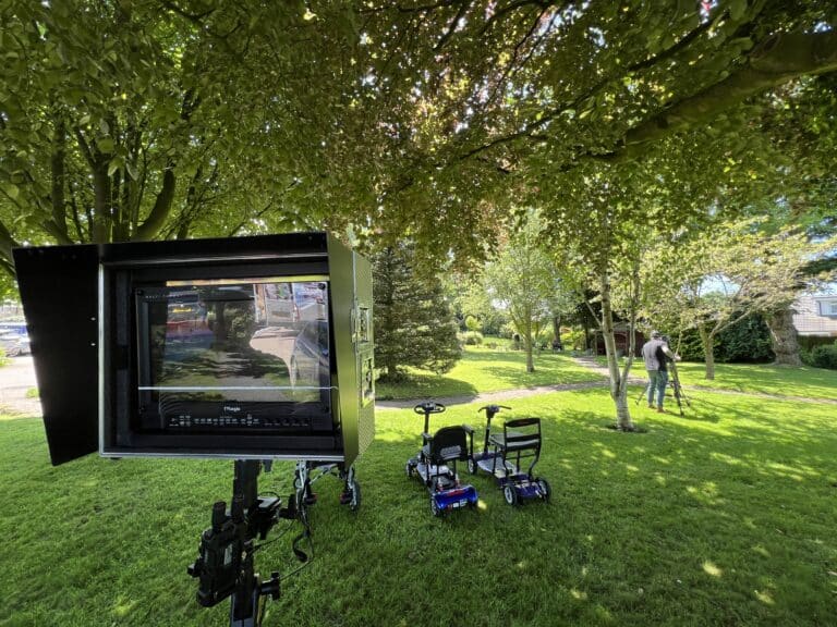 Behind the scenes filming for Monarch Mobility