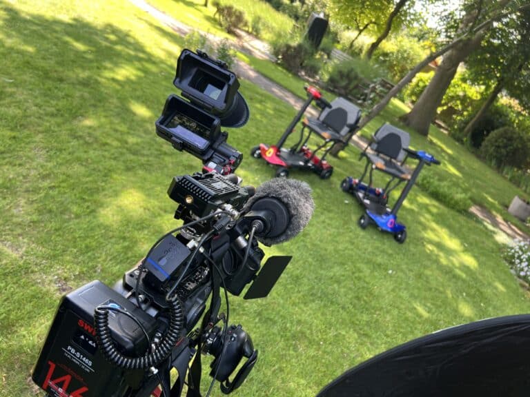 Behind the scenes filming for Monarch Mobility