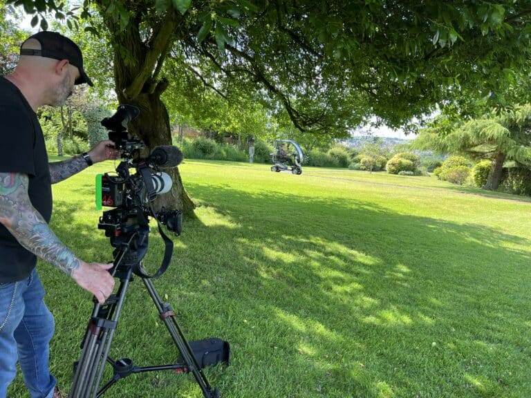 Behind the scenes filming for Monarch Mobility