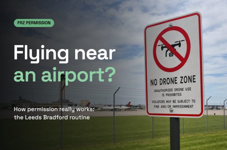 Flying a drone near an airport: FRZ permission explained