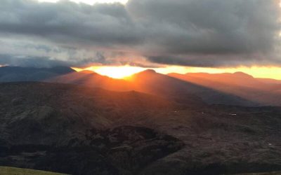 Sunset from Helvellyn in the lakedistrict